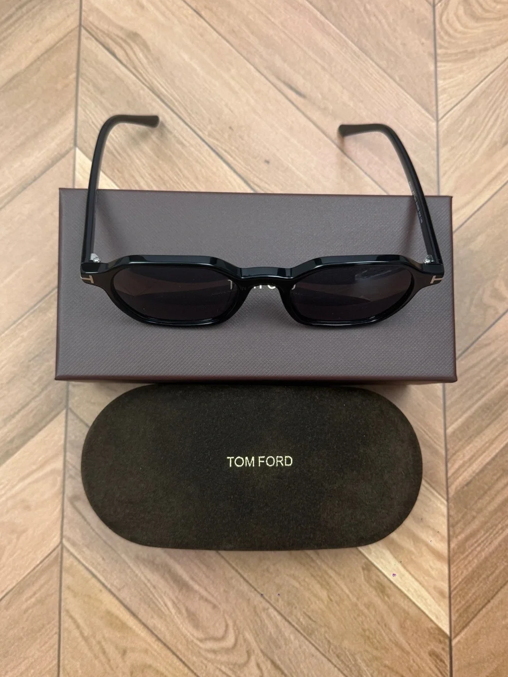 Tom Ford Black Sunglasses with Dark Lenses